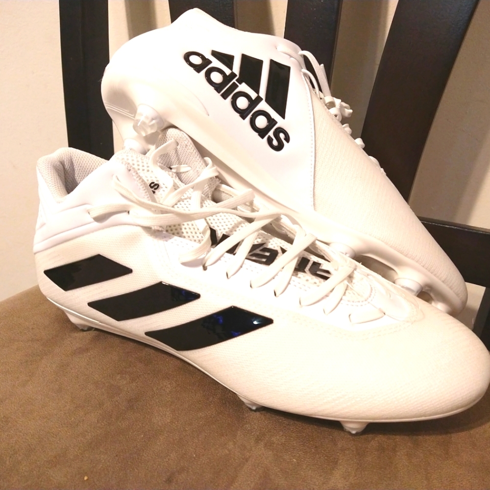 Sz 12.5 Adidas Freak Carbon Football Cleats FX2114 White Black Stripes Rare size